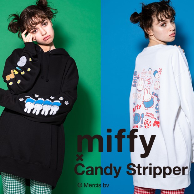 MIFFY×Candy Stripper/MIFFYミッフィーコラボ　パーカー